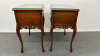 2 Ornate Krug 2 Drawer End Tables -See Notes - 5