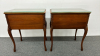 2 Ornate Krug 2 Drawer End Tables -See Notes - 6