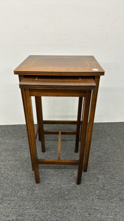 2 'Bilton Table' Inlaid Nesting Tables -See Notes