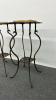 Pair of Brass Clad Stands with Marble Inserts - 3