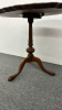 Walnut Tilt Top Table with Carved Edges - 2