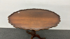 Walnut Tilt Top Table with Carved Edges - 3