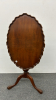 Walnut Tilt Top Table with Carved Edges - 5