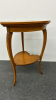 Heart-Shaped Bird's Eye Maple Lamp Table - 2