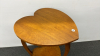 Heart-Shaped Bird's Eye Maple Lamp Table - 4