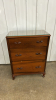 3-Drawer Chest with Removable Plate Glass Top