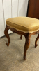 Upholstered French Provincial Style Foot Stool - 4