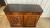 English Mahogany Side Board with Drawer - 2