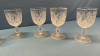 7 -4in Tall Fancy Glass Goblets - 4