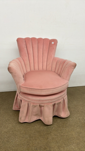 Dusty Rose Upholstered Arm Chair