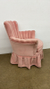 Dusty Rose Upholstered Arm Chair - 2