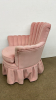 Dusty Rose Upholstered Arm Chair - 4