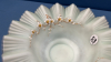 Enamelled Satin Glass Bride's Bowl - 4