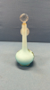 Hand Painted Satin Glass Scent Bottle -See Notes - 3