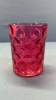 Cranberry Glass Coin Dot Pickle Cruet Liner - 5