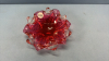 Cranberry Art Glass 8in Wide Bowl - 3