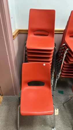 11 Plastic Stacking Chairs