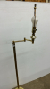 Brass Swing-Arm Floor Lamp -57in High - 2