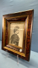 Antique Marbled Frame with Young Woman - 3