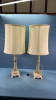 Pair of Dresden Porcelain Table Lamps