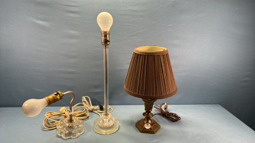 Three Electric Lamps