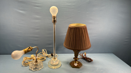 Three Electric Lamps