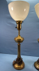 Pair of Brass Plated Table Lamps - 6