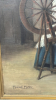 Oil Painting on Canvas of Lady at Spinning Wheel - 3