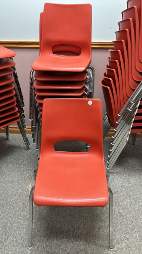 11 Plastic Stacking Chairs