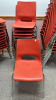 11 Plastic Stacking Chairs