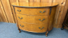 French Carved Bow Front Chest of Drawers