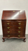 Kaplan Serpentine Mahogany Drop Front Desk - 2