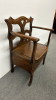 Carved Hall Seat in Quarter Cut Oak - 4