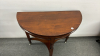 Antique Half Moon Games Table - 3