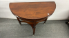 Antique Half Moon Games Table - 4