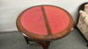 Antique Half Moon Games Table - 5