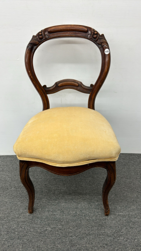 Balloon Back Carved Side Chair