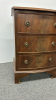 Bowed Front Three Drawer Night Stand - 5