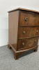 Bowed Front Three Drawer Night Stand - 6