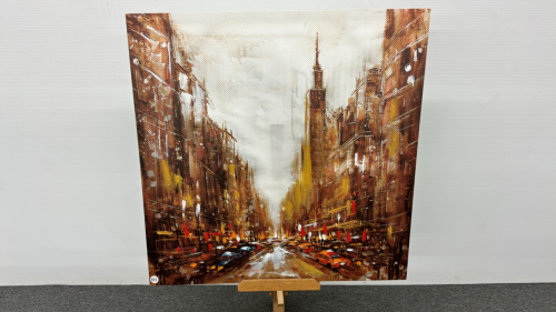 Street Scene Print on Canvas