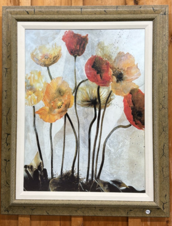 Large Decorative Poppy Print