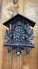 Carved Cuckoo Clock with Pine Cone Weights - 2