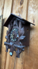 Carved Cuckoo Clock with Pine Cone Weights - 3