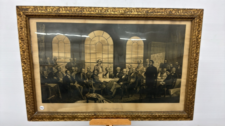 Fathers of Confederation Print in Gilt Frame