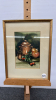 Initialled Watercolour Still Life of Apples & Jars