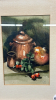 Initialled Watercolour Still Life of Apples & Jars - 2