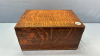 Oak Document Box with Beaded Trim