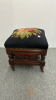 Eastlake Style Foot Stool with Needlepoint Top