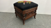 Eastlake Style Foot Stool with Needlepoint Top - 3