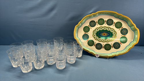 2 Sets of 8 Water Glasses -4in High